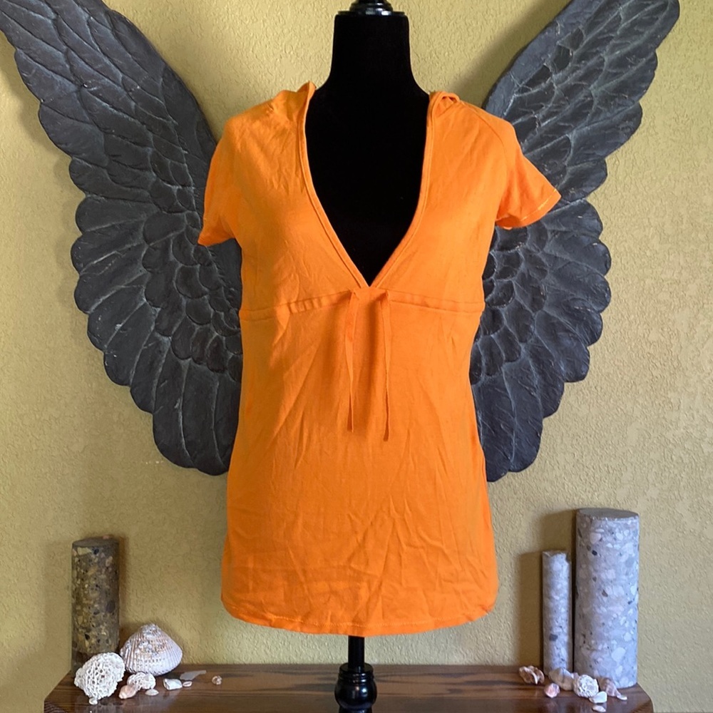 VS Tee Shop Tunic Shirt With Hood And Pockets